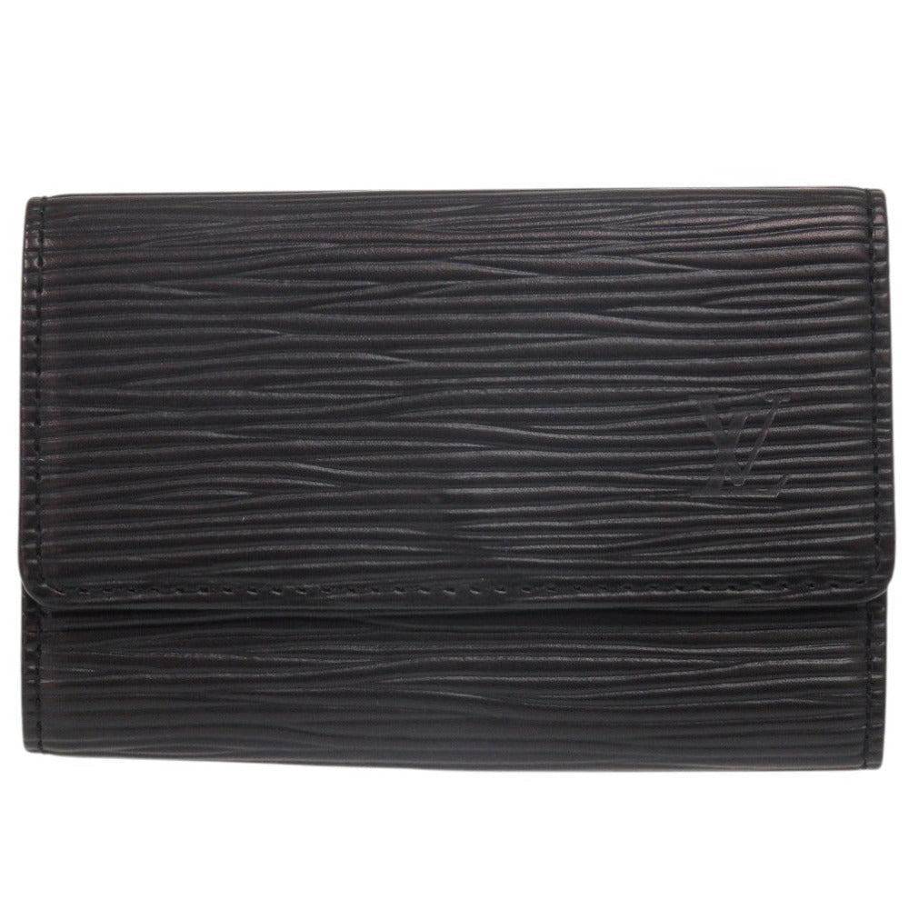 美品 ルイ ヴィトン ミュルティクレ6 エピ M63812 エピレザー ブラック 6連キーケース 黒 LV 0775【中古】LOUIS VUITTON