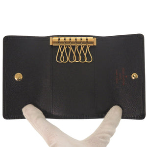 美品 ルイ ヴィトン ミュルティクレ6 エピ M63812 エピレザー ブラック 6連キーケース 黒 LV 0775【中古】LOUIS VUITTON