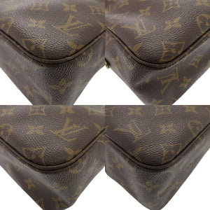 美品 ルイ ヴィトン トゥルーストワレット28 モノグラム M47522 ブラウン セカンドバッグ クラッチバッグ LV 0781【中古】LOUIS VUITTON メンズ