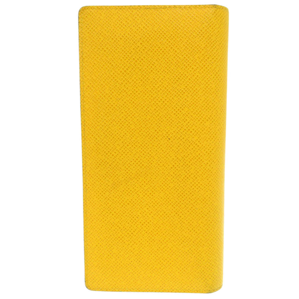 美品 ルイ ヴィトン ポルトフォイユ ブラザ タイガ M42087 ジョーヌ 二つ折り長財布 LV 0791【中古】LOUIS VUITTON メンズ