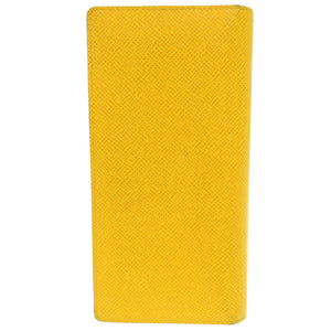 美品 ルイ ヴィトン ポルトフォイユ ブラザ タイガ M42087 ジョーヌ 二つ折り長財布 LV 0791【中古】LOUIS VUITTON メンズ