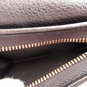 新品同様 グッチ GGマーモント ラインストーン 499783 レザー ブラック 黒 コンパクトウォレット 2つ折り財布 財布 0802【中古】GUCCI