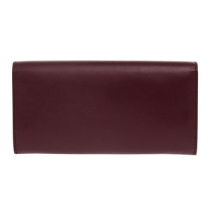 未使用 フェンディ ピーカブー 8M0377 レザー ボルドー 長財布 赤 0804【中古】FENDI