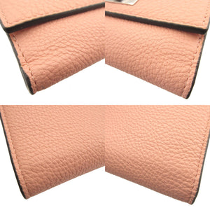 新品同様 フェンディ ピーカブー 8M0438 レザー ピンク Wホック財布 財布 0806【中古】FENDI