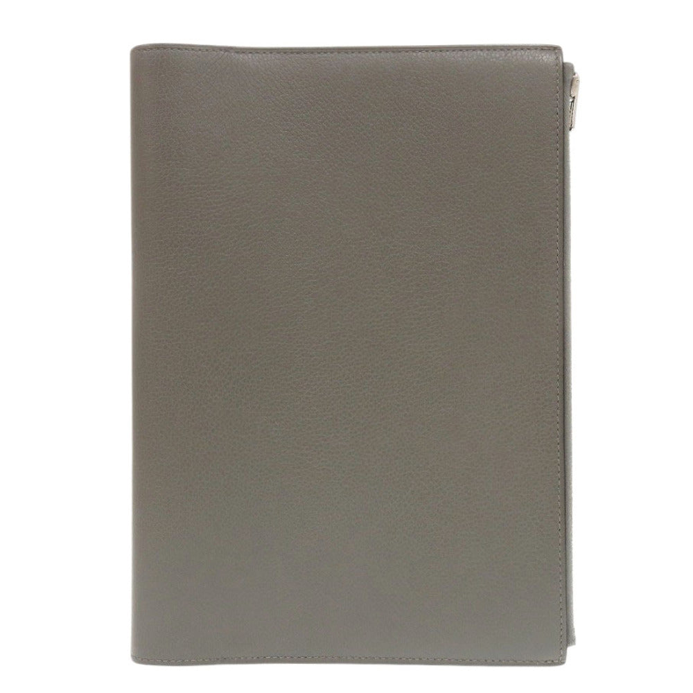 美品 エルメス EAジップ エバーカラー グリムエット U刻印(2022年製) グレー 手帳カバー 0807【中古】HERMES