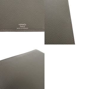 美品 エルメス EAジップ エバーカラー グリムエット U刻印(2022年製) グレー 手帳カバー 0807【中古】HERMES