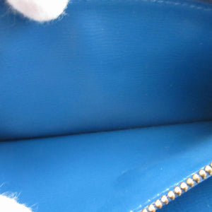 新品同様 ルイヴィトン M63575 エピ ポルトモネクレディ ブルー 青 2つ折り長財布 財布 0810【中古】LOUIS VUITTON