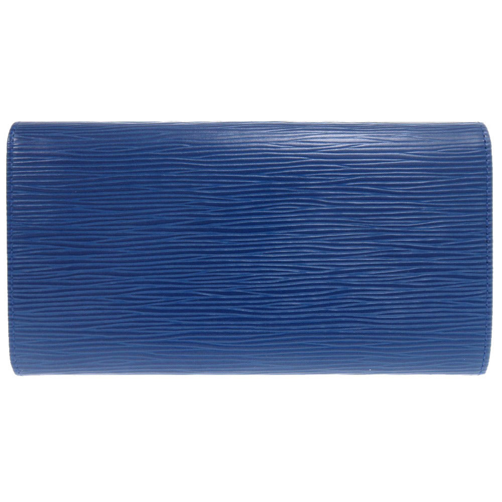 新品同様 ルイ ヴィトン M63575 エピ ポルトモネクレディ ブルー 青 2つ折り長財布 財布 0810【中古】LOUIS VUITTON