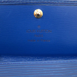 新品同様 ルイ ヴィトン M63575 エピ ポルトモネクレディ ブルー 青 2つ折り長財布 財布 0810【中古】LOUIS VUITTON
