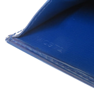 新品同様 ルイ ヴィトン M63575 エピ ポルトモネクレディ ブルー 青 2つ折り長財布 財布 0810【中古】LOUIS VUITTON