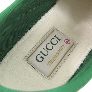 未使用 グッチ LIBERTY コラボ テニス1977 リバティ 花柄 606110 キャンバス ブラック スニーカー 黒 0814【中古】GUCCI