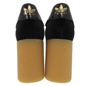 未使用品 グッチ × アディダス GUCCI × adidas originals ガゼル GAZELLE スニーカー エナメル ブラック 0815【中古】GUCCI