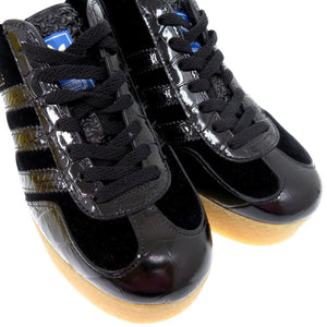 未使用品 グッチ × アディダス GUCCI × adidas originals ガゼル GAZELLE スニーカー エナメル ブラック 0815【中古】GUCCI