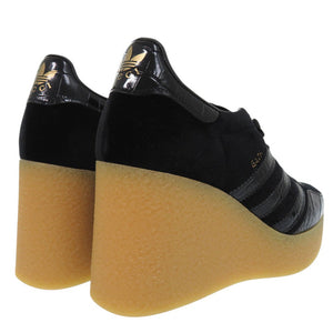 未使用品 グッチ × アディダス GUCCI × adidas originals ガゼル GAZELLE スニーカー エナメル ブラック 0815【中古】GUCCI