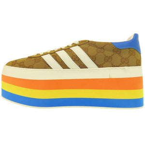 未使用品 グッチ × アディダス GUCCI × adidas originals ガゼル GAZELLE スニーカー 707873 GGキャンバス 0816【中古】GUCCI