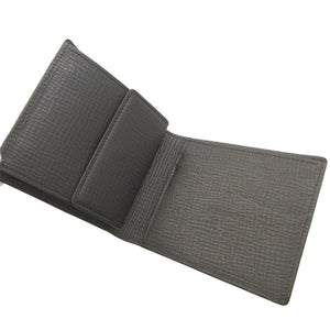 美品 バーバリー レザー ブラック 黒 2つ折り財布 財布 0817【中古】BURBERRY