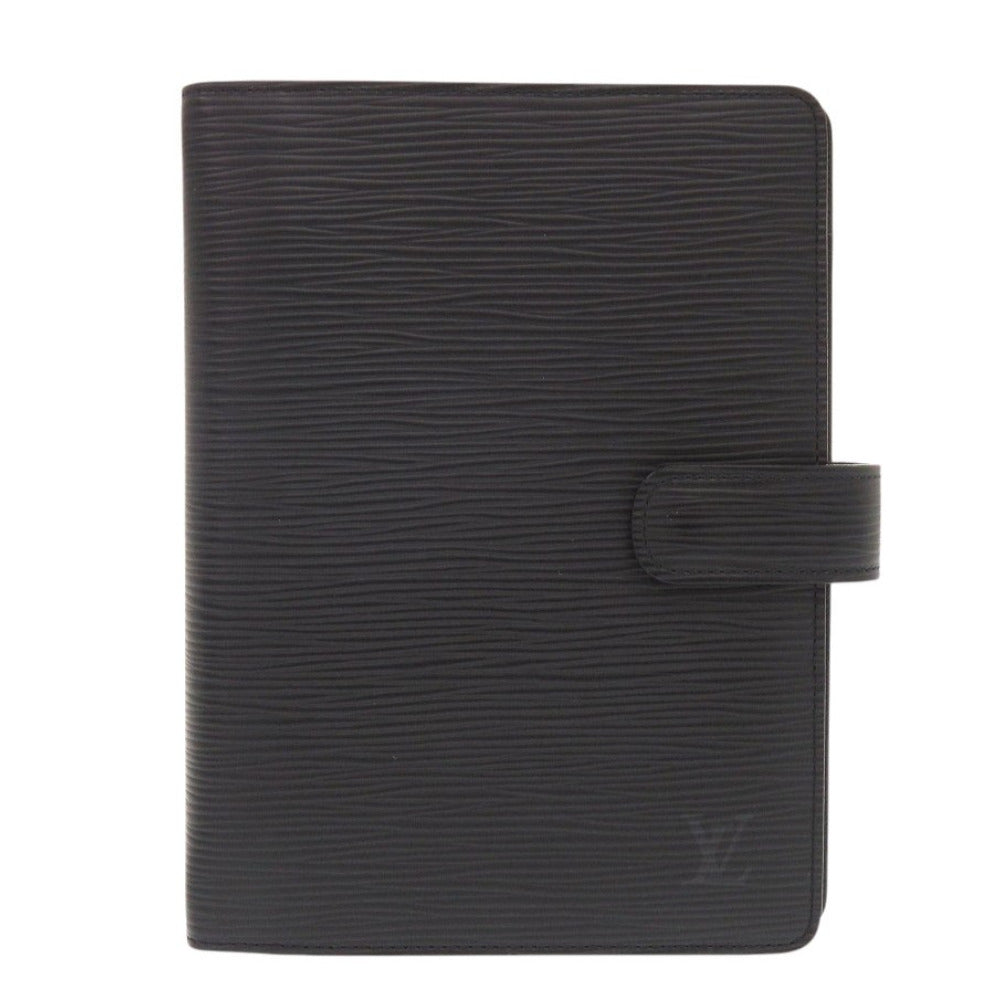 美品 ルイ ヴィトン アジェンダMM R20202 タイガ アルドワーズ 手帳カバー 黒 LV 0822【中古】LOUIS VUITTON