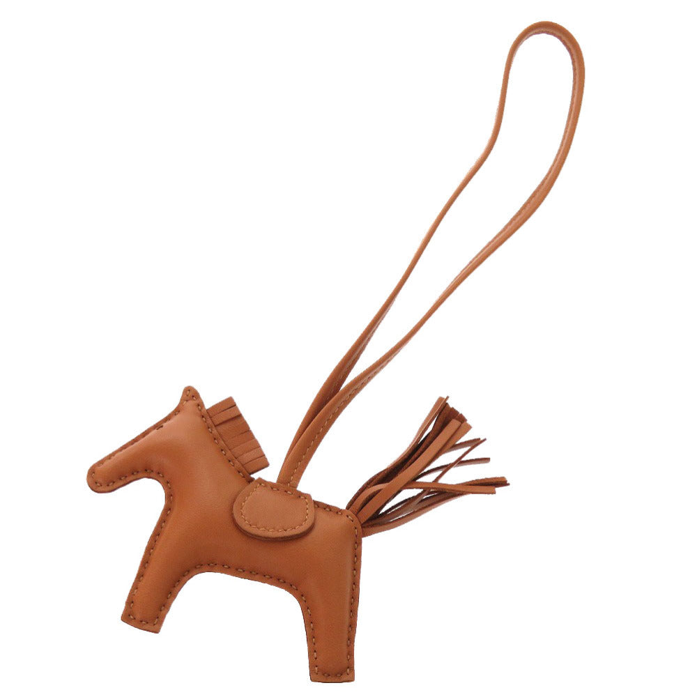 美品 エルメス ロデオPM ソーゴールド アニョーミロ B刻印(2023年製) バッグチャーム 茶 0824 【中古】 HERMES ゴールド