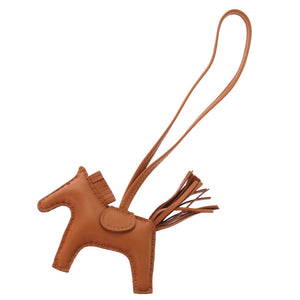 美品 エルメス ロデオPM ソーゴールド アニョーミロ B刻印(2023年製) バッグチャーム 茶 0824 【中古】 HERMES ゴールド