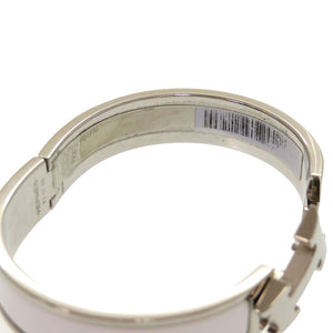 美品 エルメス クリックH クリッククラックPM ホワイト シルバー金具 ブレスレット 0835 【中古】 HERMES