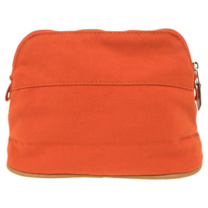 新品同様 エルメス ボリードポーチ 20 PM コットン オレンジ ポーチ 0837【中古】HERMES