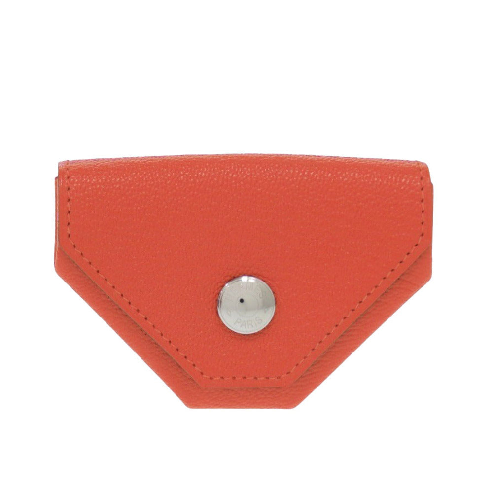 新品同様 エルメス ルヴァンキャトル シェーブル ルージュトマト Z刻印(2021年製) コインケース 赤 0838【中古】HERMES