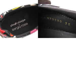 未使用 セルジオロッシ SHOGO SEKINE ショウゴセキネ コラボ A79290 スリッポン レザー ブラック スニーカー 黒 0542【中古】Sergio Rossi