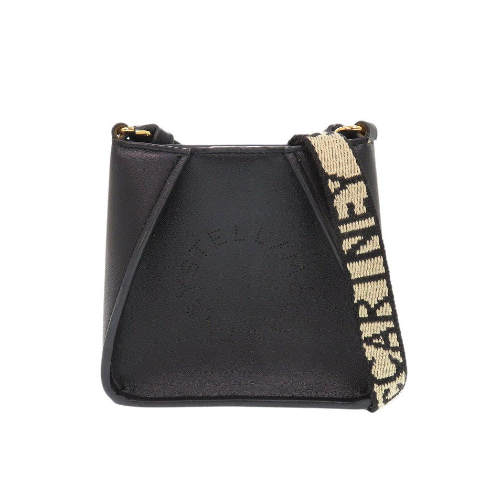 美品 ステラマッカートニー マイクロポシェット SP21700159 レザー/キャンバス ブラック ショルダーバッグ 黒 0843【中古】Stella McCartney