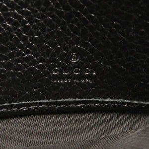 新品同様 グッチ ズゥミ 573612 カーフレザー ブラック 長財布 黒 0849【中古】GUCCI
