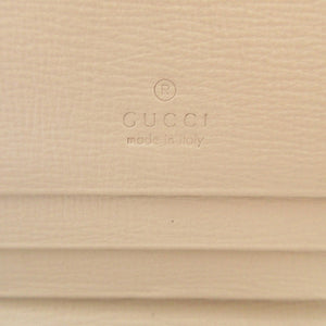 美品 グッチ 621887 ホースビット GGスプリーム レザー ベージュ コンパクトウォレット 2つ折り財布 財布 0855【中古】GUCCI