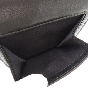 美品 ジミーチュウ フリーダ スタースタッズ レザー スタッズ ブラック 二つ折り財布 0858【中古】JIMMY CHOO