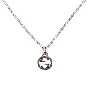美品 グッチ インターロッキングG シルバー925 ネックレス 0865【中古】GUCCI