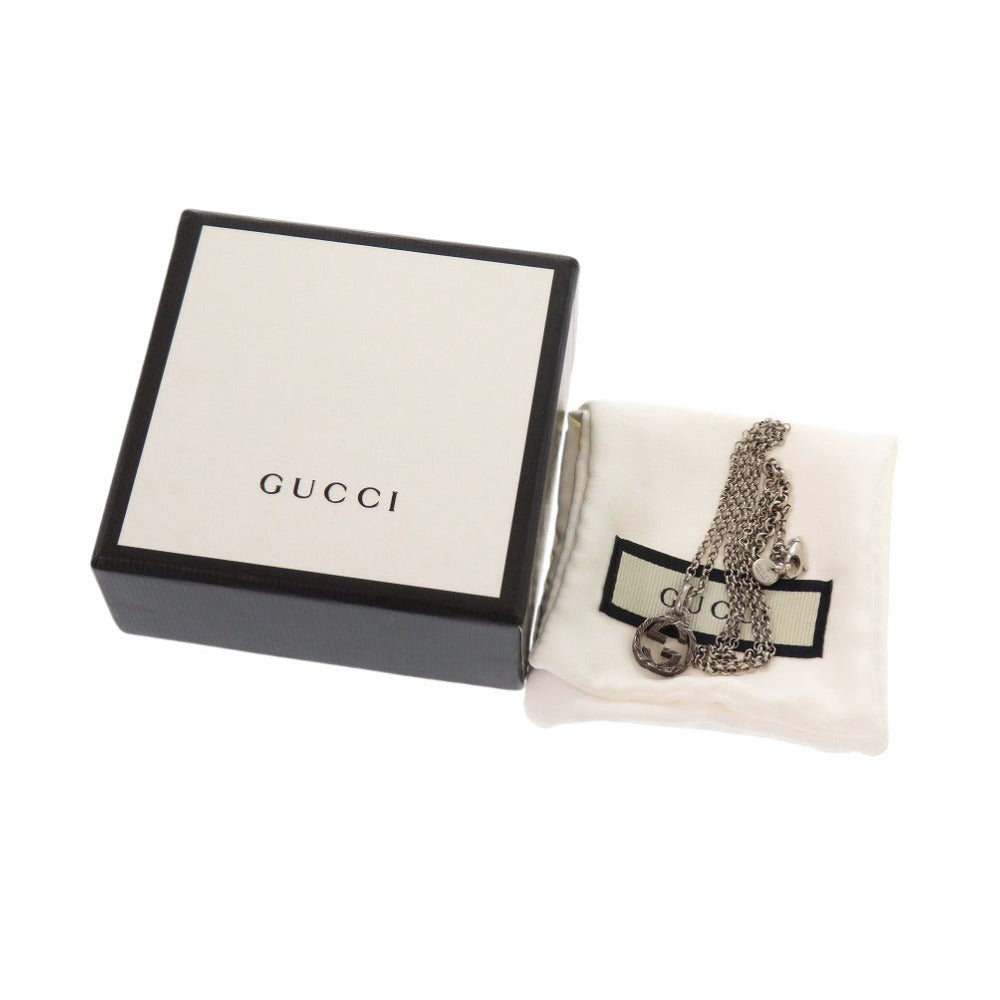 美品 グッチ インターロッキングG シルバー925 ネックレス 0865【中古】GUCCI