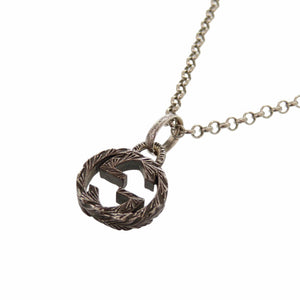 美品 グッチ インターロッキングG シルバー925 ネックレス 0865【中古】GUCCI