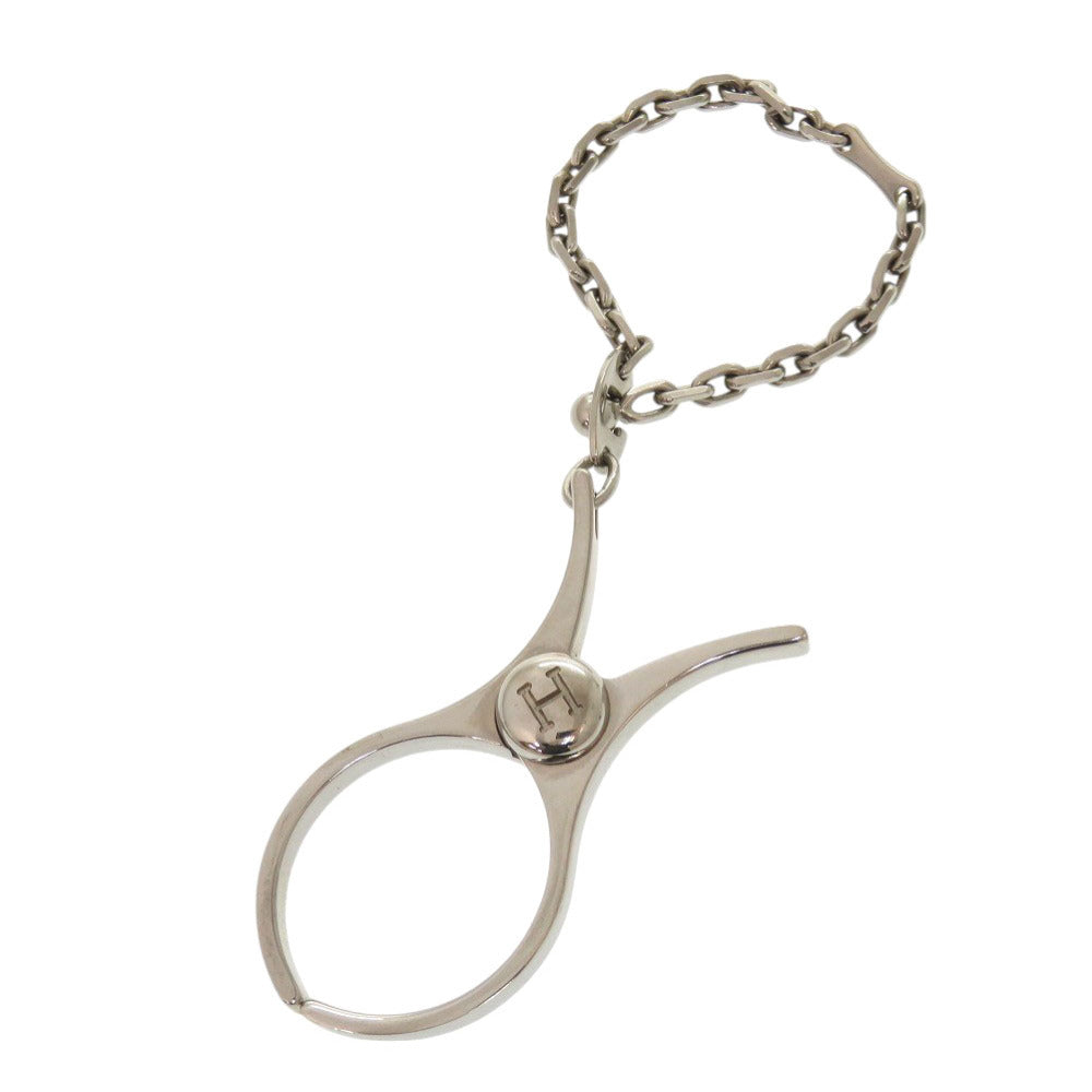 美品 エルメス フィルー メタル シルバー グローブホルダー 0866【中古】HERMES