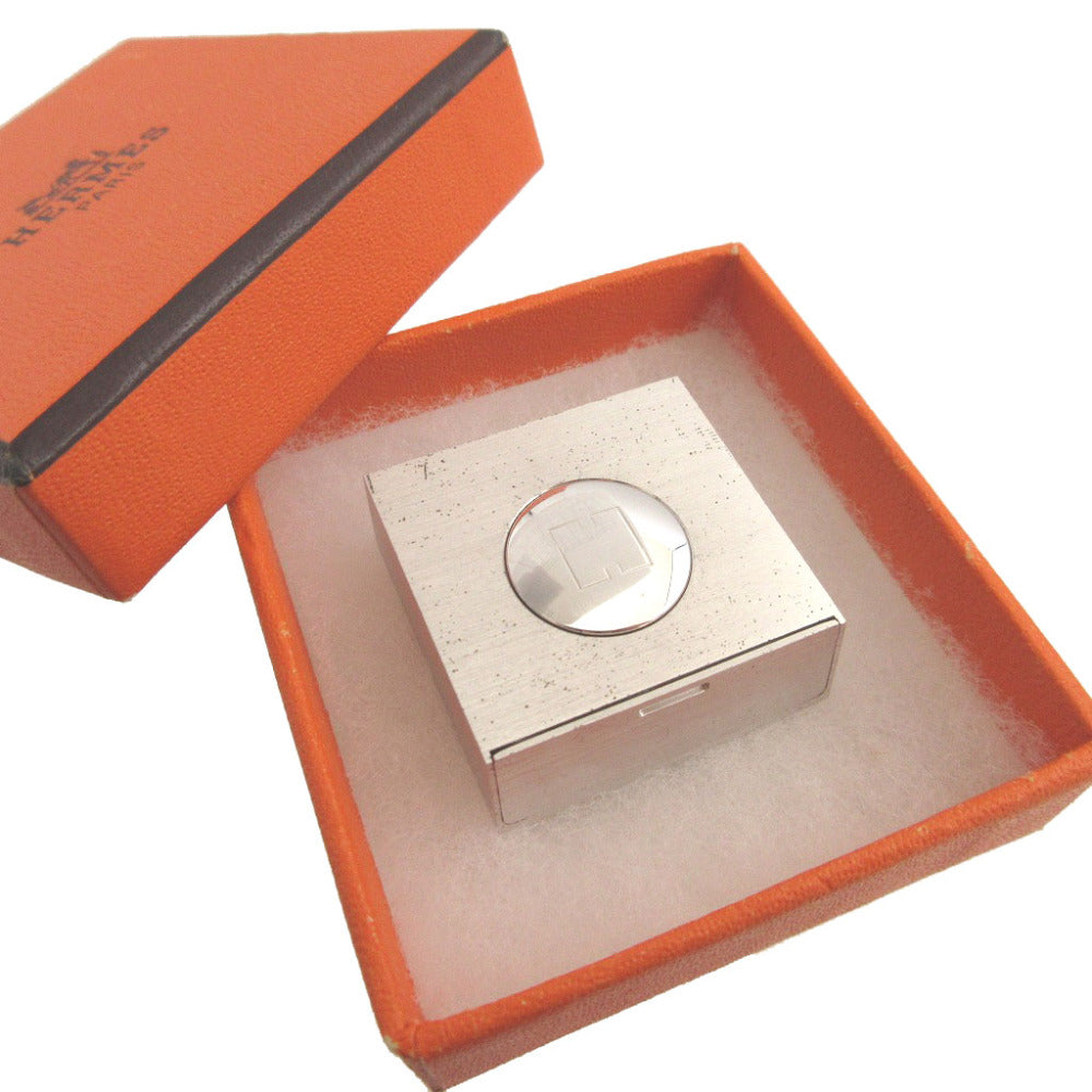 美品 エルメス Hロゴ メタル シルバー メモスタンド フォトスタンド 0817【中古】HERMES