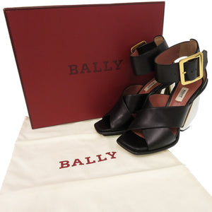 未使用品 バリー JACINTE サイズ36 1/2 レザー ブラック ベルトサンダル サンダル 黒 0883【中古】BALLY