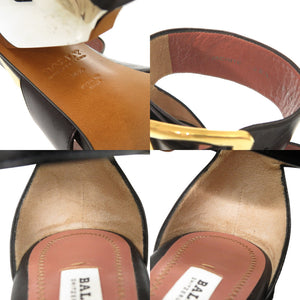 未使用品 バリー JACINTE サイズ36 1/2 レザー ブラック ベルトサンダル サンダル 黒 0883【中古】BALLY