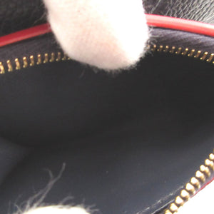 美品 ルイヴィトン モノグラムアンプラント ポルトフォイユゾエ M58880 ネイビー 紺 2つ折り財布 財布 0954【中古】LOUIS VUITTON