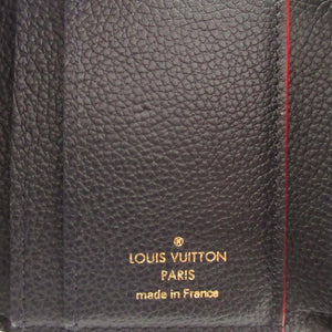 美品 ルイヴィトン モノグラムアンプラント ポルトフォイユゾエ M58880 ネイビー 紺 2つ折り財布 財布 0954【中古】LOUIS VUITTON