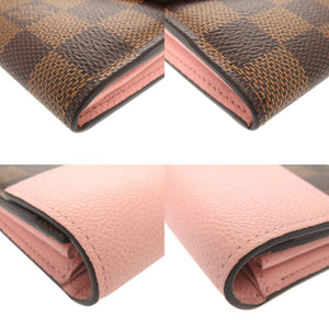美品 ルイ ヴィトン ポルトフォイユ クラプトン ダミエ N64447 マグノリア 長財布 LV 0982【中古】LOUIS VUITTON