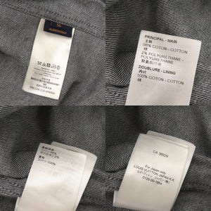 美品 ルイ ヴィトン 23AW ワークウェア デニムジャケット サイズ56 モノグラム RM232M ZO9 HPA05W コットン ブルー ジャケット LV 0995【中古】LOUIS VUITTON メンズ