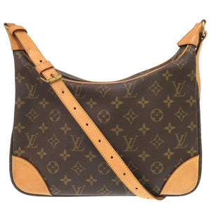 ベタ無し ルイ ヴィトン ブローニュ モノグラム M51265 ブラウン ショルダーバッグ LV 0997【中古】LOUIS VUITTON