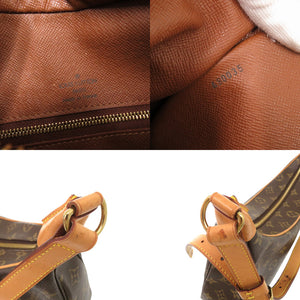 ベタ無し ルイ ヴィトン ブローニュ モノグラム M51265 ブラウン ショルダーバッグ LV 0997【中古】LOUIS VUITTON