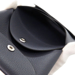 新品同様 エルメス カルヴィデュオ エバーカラー ブルードプリュス W刻印(2024年製) カードケース 青 1004【中古】HERMES