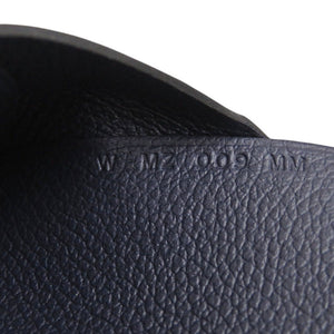 新品同様 エルメス カルヴィデュオ エバーカラー ブルードプリュス W刻印(2024年製) カードケース 青 1004【中古】HERMES