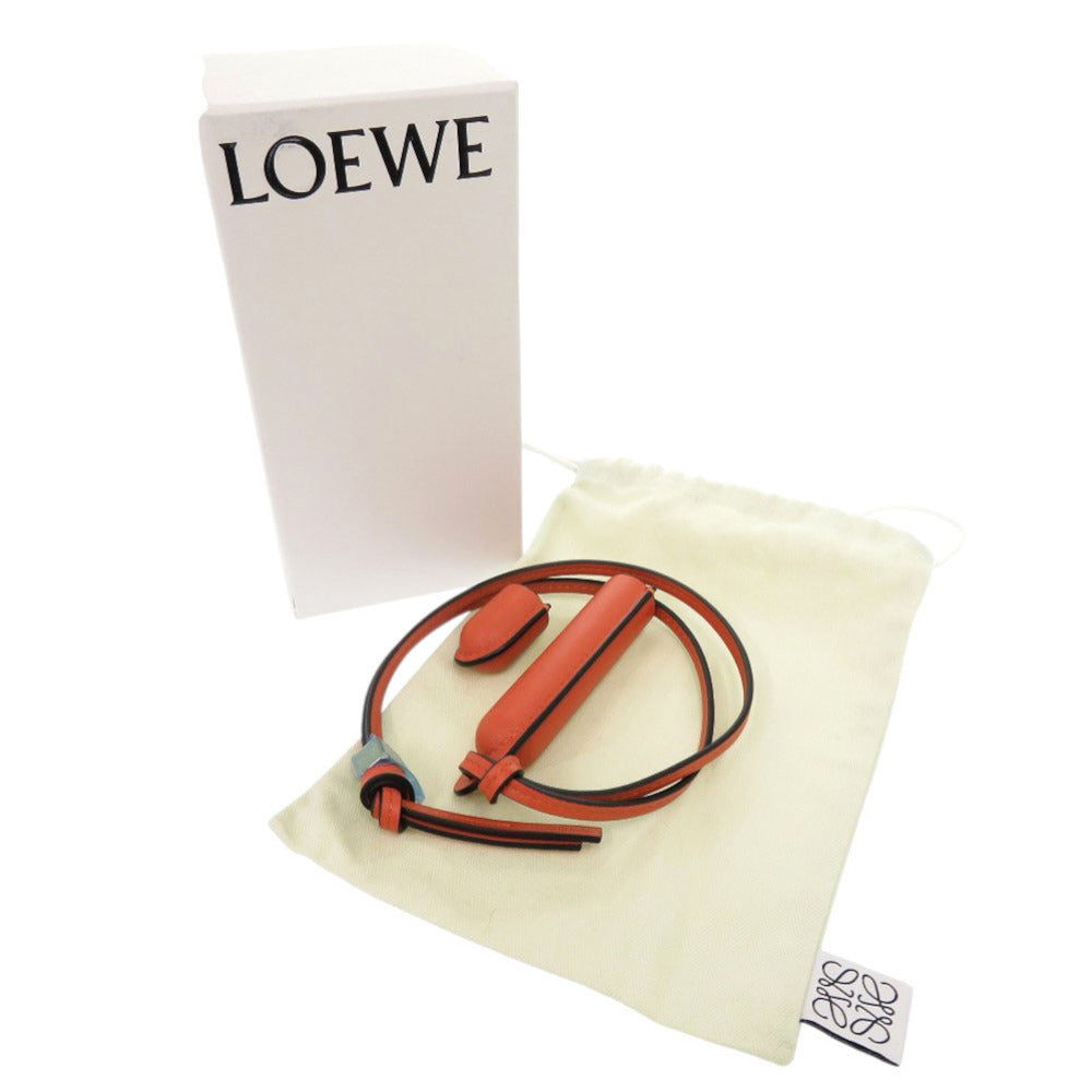 新品同様 ロエベ アナグラム ロゴ レザー バーミリオン 香水ケース パフュームケース 1013【中古】LOEWE