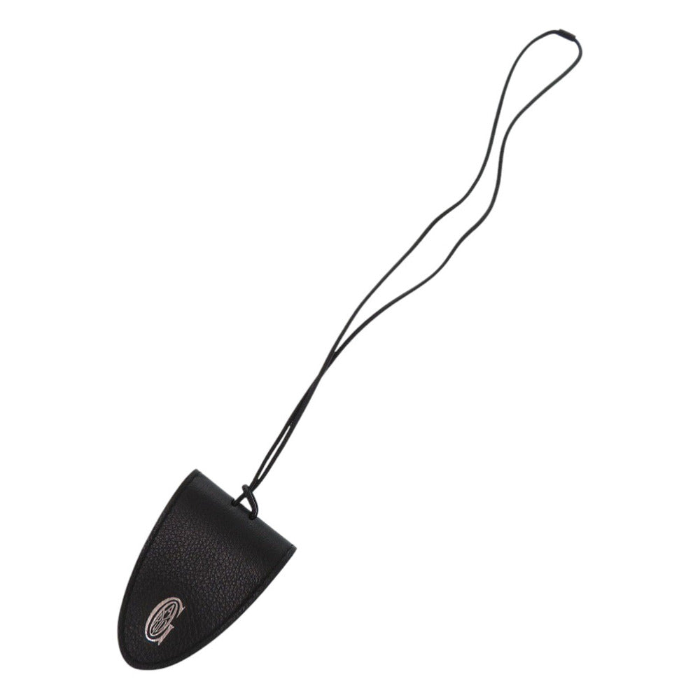 美品 ゴヤール バッグクリップ クロ ユニバーサル レザー ブラック バッグチャーム 黒 1015【中古】GOYARD