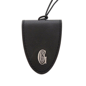 美品 ゴヤール バッグクリップ クロ ユニバーサル レザー ブラック バッグチャーム 黒 1015【中古】GOYARD