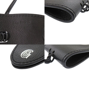 美品 ゴヤール バッグクリップ クロ ユニバーサル レザー ブラック バッグチャーム 黒 1015【中古】GOYARD